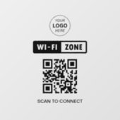 Autocollant Pour Fenêtre Analyser le logo professionnel QR Code Wifi pour s (Feuille)
