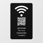 Autocollant Pour Fenêtre Analyser pour connecter le réseau Wifi QR Code mod (Feuille)