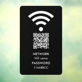 Autocollant Pour Fenêtre Analyser pour connecter le réseau Wifi QR Code mod (Feuille 3)