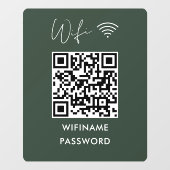 Autocollant Pour Fenêtre Analyser Pour Connecter Wifi Qr Code Mot De Passe  (Feuille)