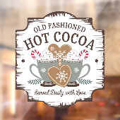 Autocollant Pour Fenêtre Ancien cacao chaud (Feuille 2)