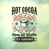 Autocollant Pour Fenêtre Ancien Cocos chaud mode Noël (Feuille 3)