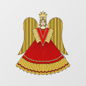 Autocollant Pour Fenêtre Angel de Noël de Nuremberg (Feuille)