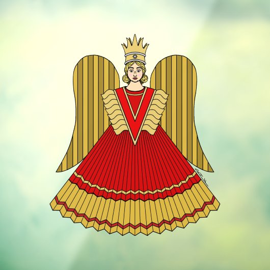 Autocollant Pour Fenêtre Angel de Noël de Nuremberg (Feuille 3)