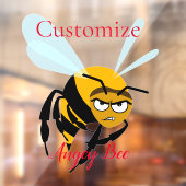 Autocollant Pour Fenêtre Angry Bee Thunder_Cove (Feuille 2)