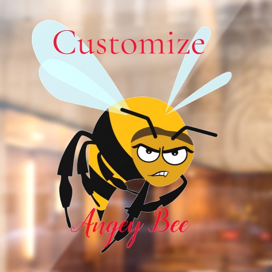 Autocollant Pour Fenêtre Angry Bee Thunder_Cove (Feuille 2)