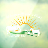 Autocollant Pour Fenêtre Animaux de ferme Sunrise Hill (Feuille 3)