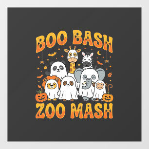 Autocollant Pour Fenêtre Animaux du zoo Halloween Boo Bash Zoo Mash_1