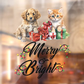 Autocollant Pour Fenêtre Animaux Joyeux Et Lumineux (Feuille 2)