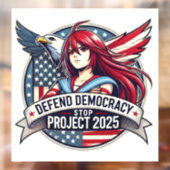 Autocollant Pour Fenêtre Anime Stop Project 2025 (Feuille 2)