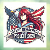 Autocollant Pour Fenêtre Anime Stop Project 2025 (Feuille 3)