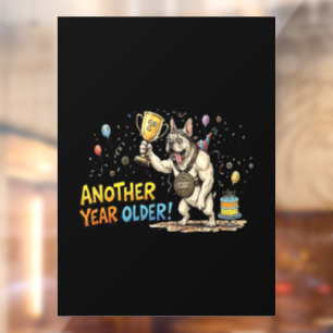 Autocollant Pour Fenêtre Anniversaire de survie de drôle de Bouledogue Fran