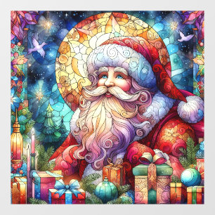 Autocollant Pour Fenêtre Aquarelle de Noël Vitrage de verre tendu Clou
