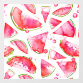 Autocollant Pour Fenêtre Aquarelle pastèque 1 (Feuille)