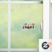 Autocollant Pour Fenêtre Arachides amis dans une rangée (Maison)