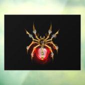 Autocollant Pour Fenêtre Araignée en vapeur noire (Feuille 3)