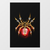 Autocollant Pour Fenêtre Araignée en vapeur noire (Feuille)