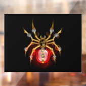 Autocollant Pour Fenêtre Araignée en vapeur noire (Feuille 2)