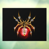 Autocollant Pour Fenêtre Araignée en vapeur noire (Feuille 3)