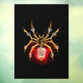 Autocollant Pour Fenêtre Araignée en vapeur noire (Feuille 3)