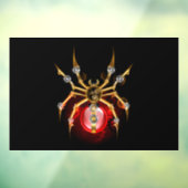 Autocollant Pour Fenêtre Araignée en vapeur noire (Feuille 3)