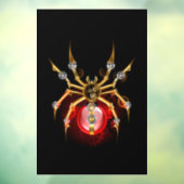 Autocollant Pour Fenêtre Araignée en vapeur noire (Feuille 3)