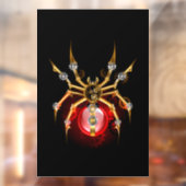 Autocollant Pour Fenêtre Araignée en vapeur noire (Feuille 2)