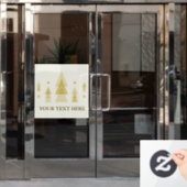 Autocollant Pour Fenêtre Arbre de Noël (Porte de bureau)