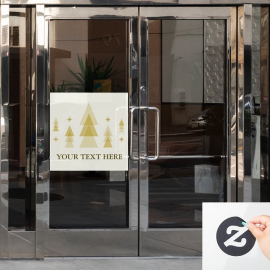 Autocollant Pour Fenêtre Arbre de Noël (Porte de bureau)