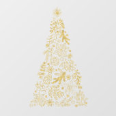 Autocollant Pour Fenêtre Arbre de Noël découvre vinyle grand décor (Feuille)