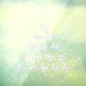 Autocollant Pour Fenêtre Arbre de Noël du Texas (Feuille 3)