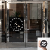 Autocollant Pour Fenêtre Arbre de Noël le plus joli Noir (Porte de bureau)