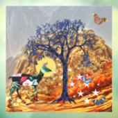 Autocollant Pour Fenêtre Arbre magique (Feuille 3)