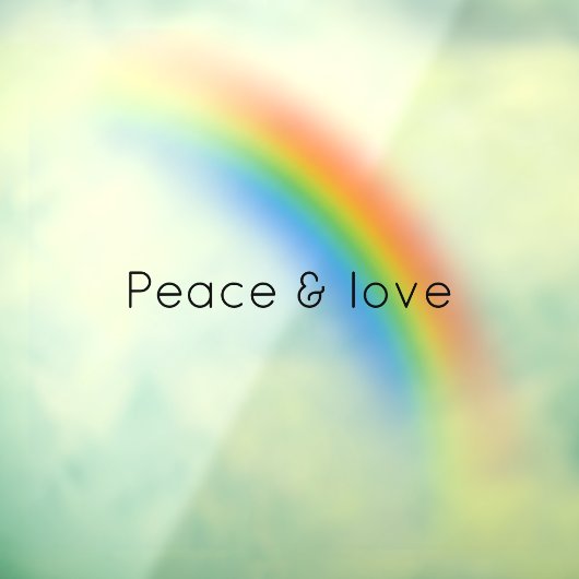 Autocollant Pour Fenêtre Arc-en-ciel (Feuille 3)