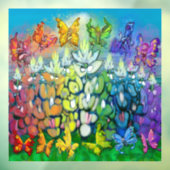 Autocollant Pour Fenêtre Arc-en-ciel Bluebonnets Clouage de fenêtre (Feuille 3)