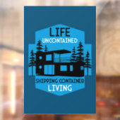 Autocollant Pour Fenêtre Architecture du conteneur d'expédition (Feuille 2)