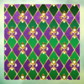 Autocollant Pour Fenêtre Arrière - plan de bijoux Mardi Gras (Feuille 3)