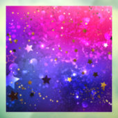 Autocollant Pour Fenêtre Arrière - plan rose brillant (Feuille 3)