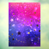 Autocollant Pour Fenêtre Arrière - plan rose brillant (Feuille 3)