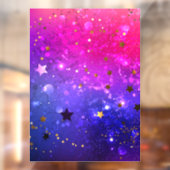 Autocollant Pour Fenêtre Arrière - plan rose brillant (Feuille 2)