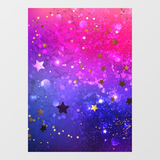 Autocollant Pour Fenêtre Arrière - plan rose brillant (Feuille)