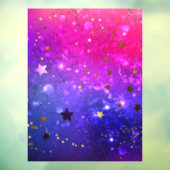 Autocollant Pour Fenêtre Arrière - plan rose brillant (Feuille 3)