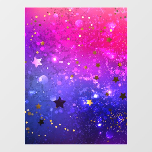 Autocollant Pour Fenêtre Arrière - plan rose brillant (Feuille)