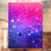 Autocollant Pour Fenêtre Arrière - plan rose brillant (Feuille 2)