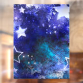 Autocollant Pour Fenêtre Arrière - plan spatial avec étoiles (Feuille 2)