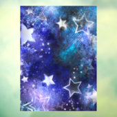 Autocollant Pour Fenêtre Arrière - plan spatial avec étoiles (Feuille 3)