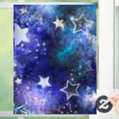 Autocollant Pour Fenêtre Arrière - plan spatial avec étoiles (Maison)