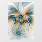 Autocollant Pour Fenêtre Art Fractal De L'Imaginaire Abstrait En Plein Esso (Feuille)