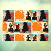 Autocollant Pour Fenêtre Art moderne Thanksgiving (Feuille 3)