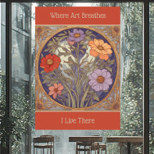 Art Nouveau Floral Automne Printemps Où l'Art Resp